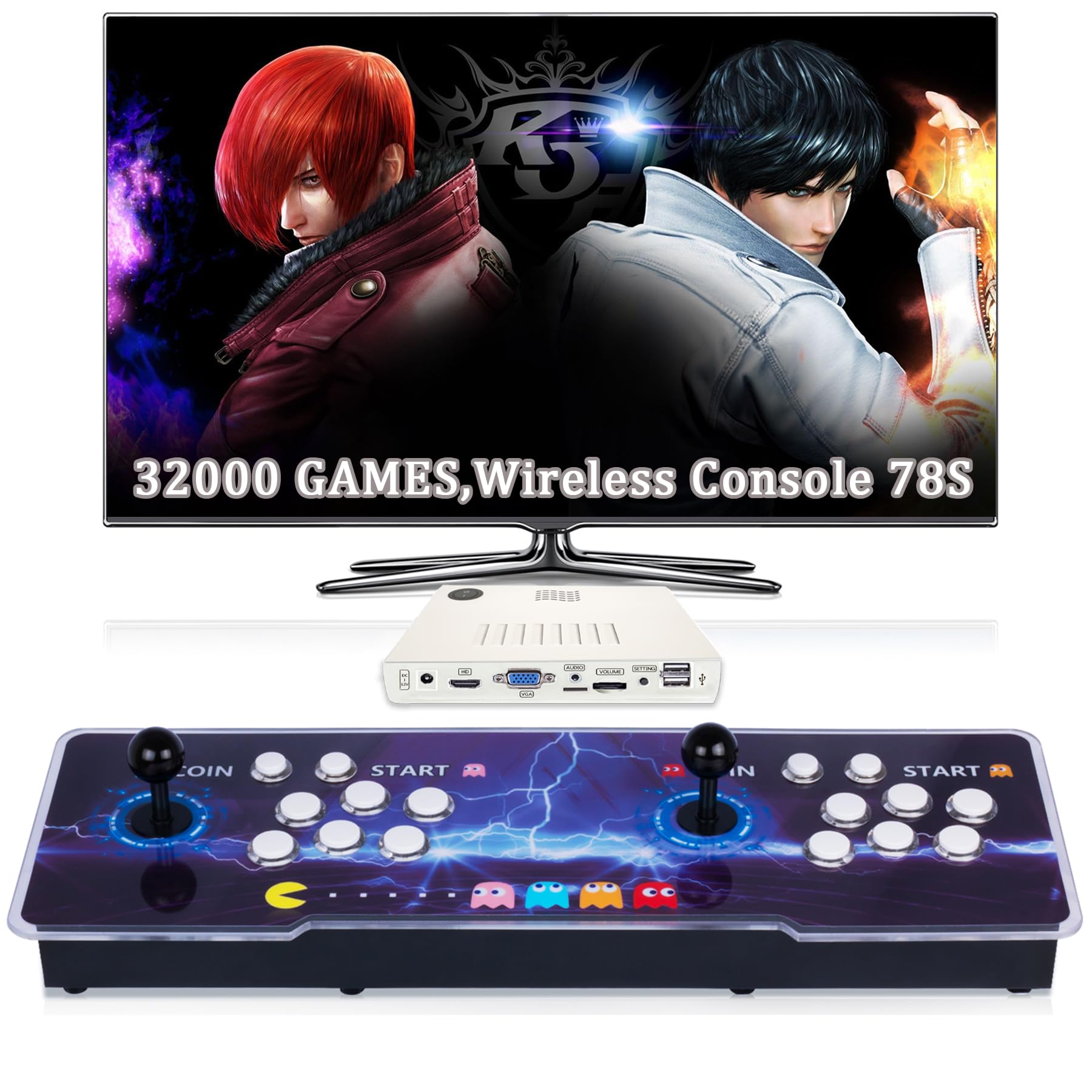 Amazon.com: RegiisJoy 32000 in 1 Wireless Pandora Box Arcade Game