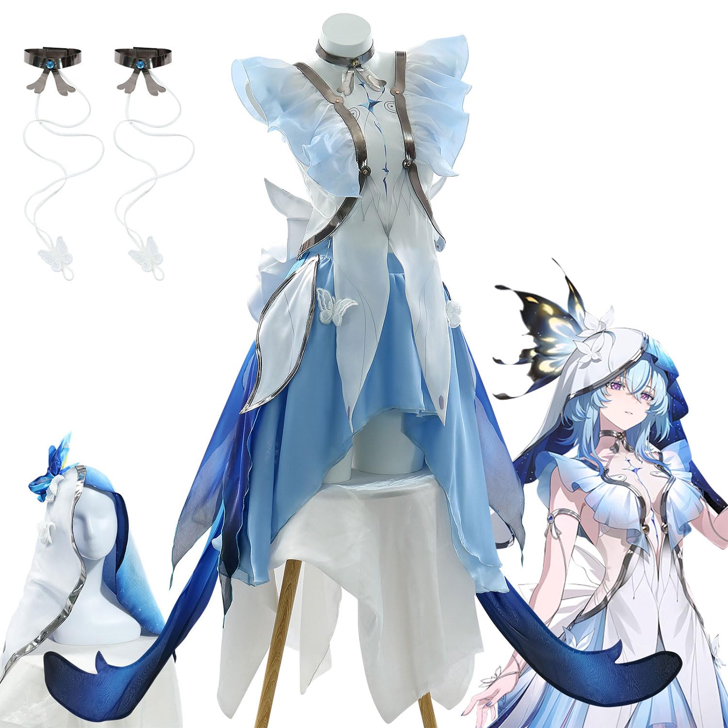 Amazon.co.jp: 鳴潮 ショアキーパー コスプレ衣装 アクセサリー付き 全