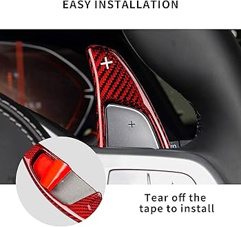 Amazon.co.jp: T-carbon リアルカーボン製 シフトパドル パドル