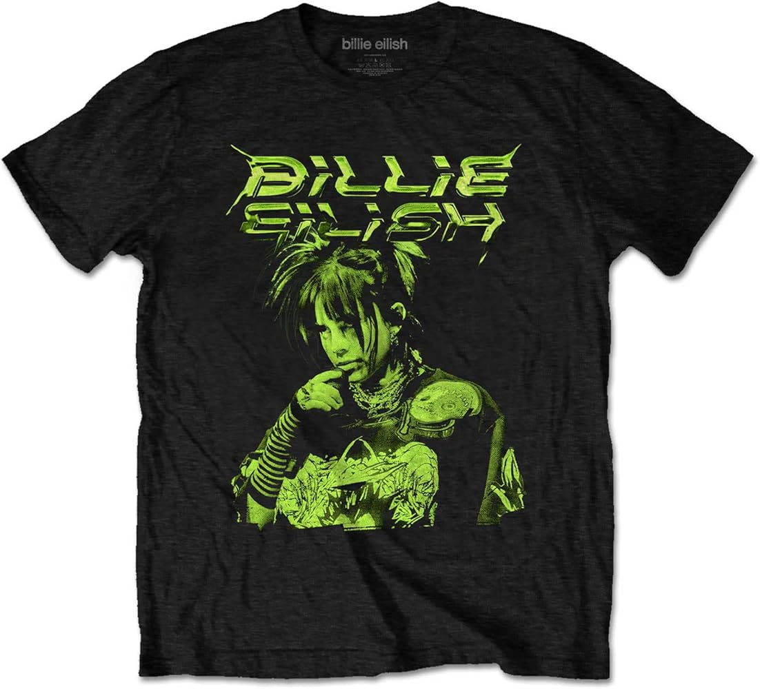 Amazon.com: Billie Eilish T Shirt Illustration Official Unisex