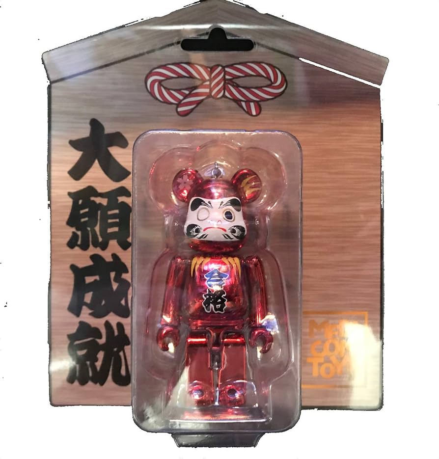 Amazon | 【MEDICOMTOY】BE@RBRICK 達磨 赤メッキ 合格 100％ だるま