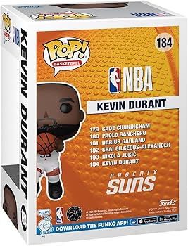 Amazon.com: Funko POP! NBA: Suns - Kevin Durant - Collectable