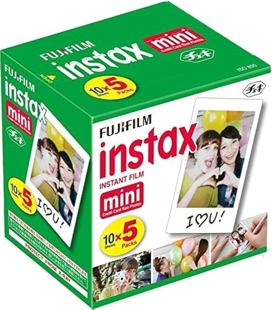 Amazon | Fujifilm Instax Miniインスタントフィルム 10枚×5パック