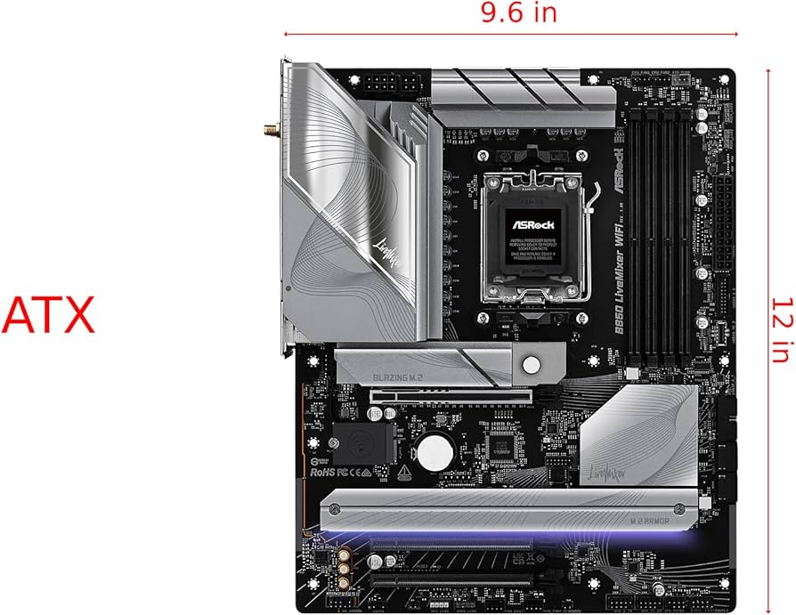 Amazon.com: ASRock AMD B850 LiveMixer WiFi 7 Socket AM5 Ryzen 9000