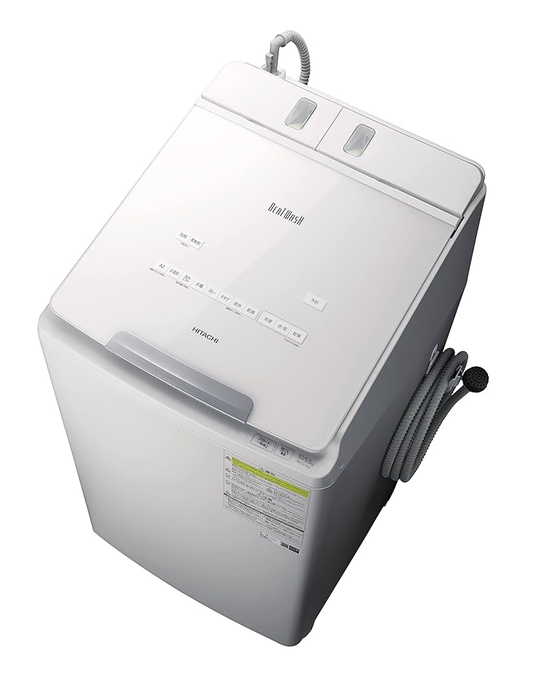 635 日立ビートウォッシュ洗濯機22年製10キロ洗剤自動投入静音