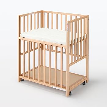 Amazon｜無印良品 ビーチ材 ベビーベッド KA0WAA3A｜子ども用ベッド