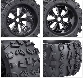 Amazon | AllinRC 1/8スケール RCモンスタートラックタイヤ 3.8インチ
