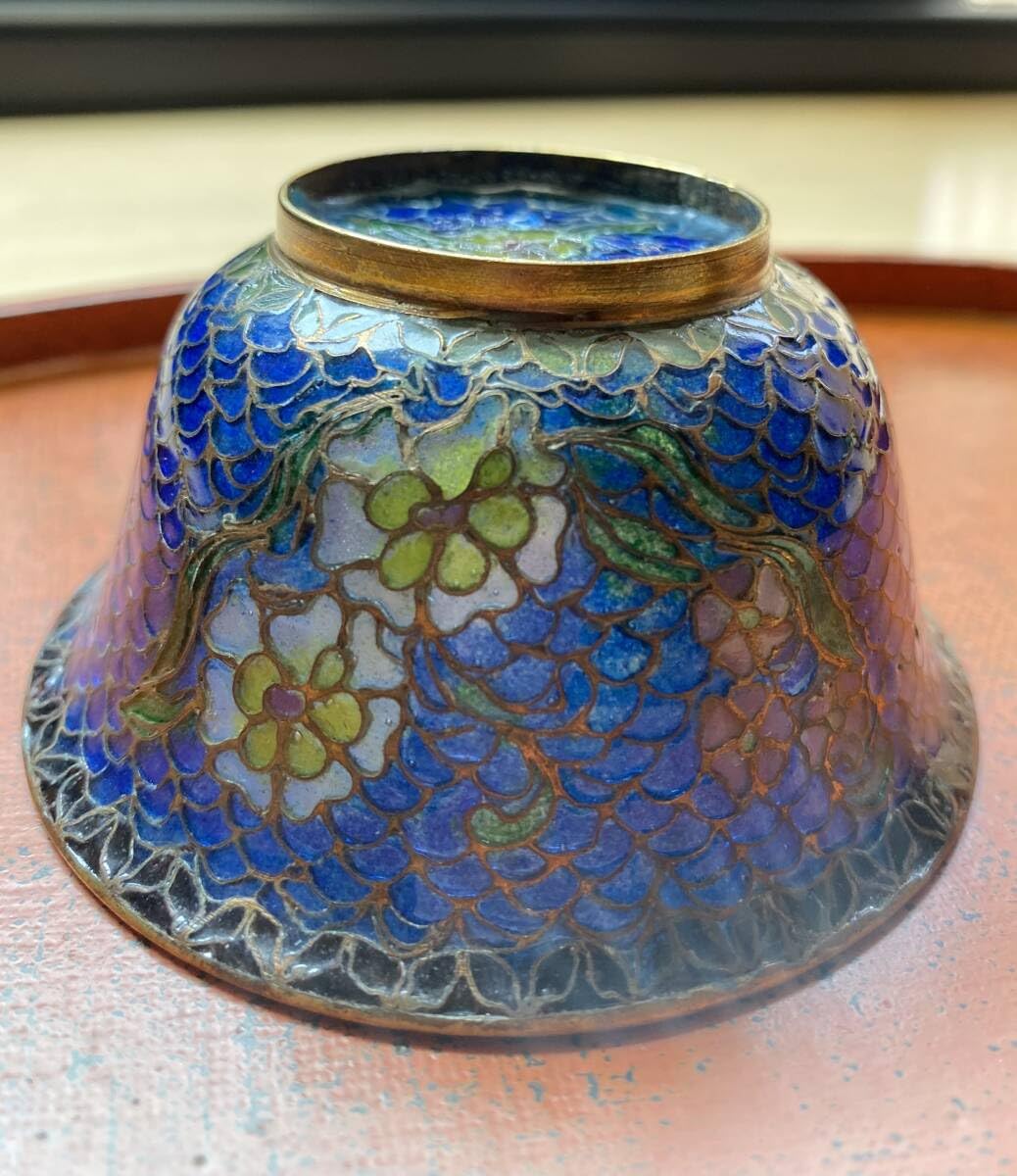 Amazon.co.jp: 中国伝統工芸 透胎七宝 省胎七宝 ガラス七宝透かし