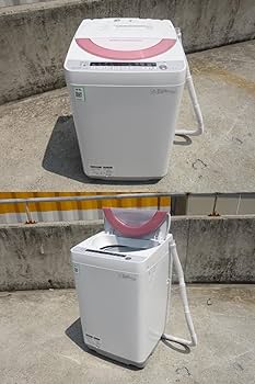 Amazon.co.jp: シャープ 6.0kg 全自動洗濯機 ピンク系SHARP 穴なし槽