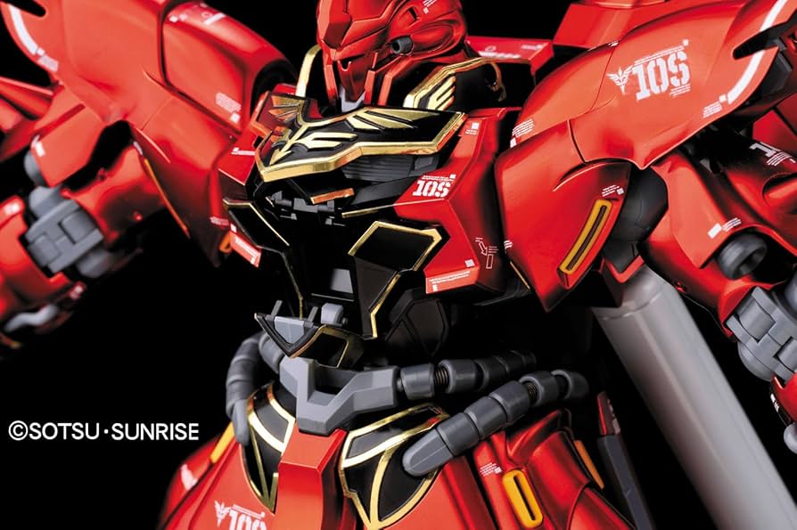 BANDAI Hobby MSN-06S Sinanju Ver. KA Titanium Finish MG Action