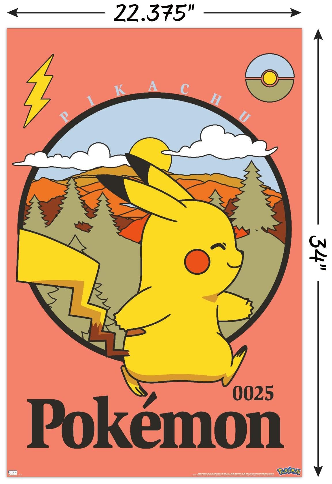 Amazon.co.jp: Trends International ポケモン - ピカチュウアウトドア