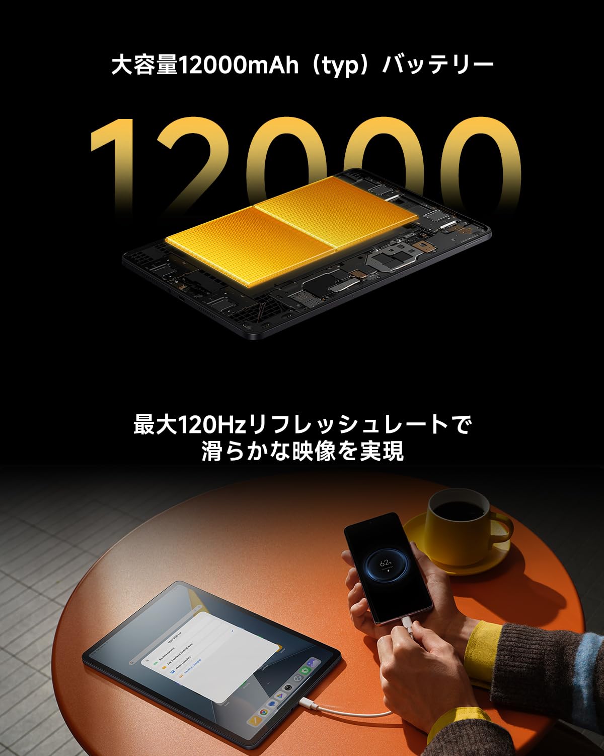 Amazon.co.jp: Xiaomi POCO Pad M1 タブレット 8GB+256GB 2.5K 120Hz