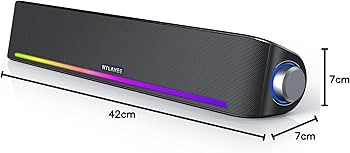 Amazon.co.jp: Nylavee PCスピーカー サウンドバー Bluetooth5.0 & AUX