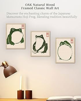 Amazon.com: iHery Natural OAK Wood Framed Wall Art, Large 16x20in