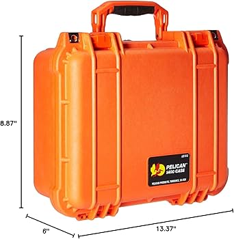 Amazon.com : Pelican 1400 Case With Foam (Orange) : Electronics