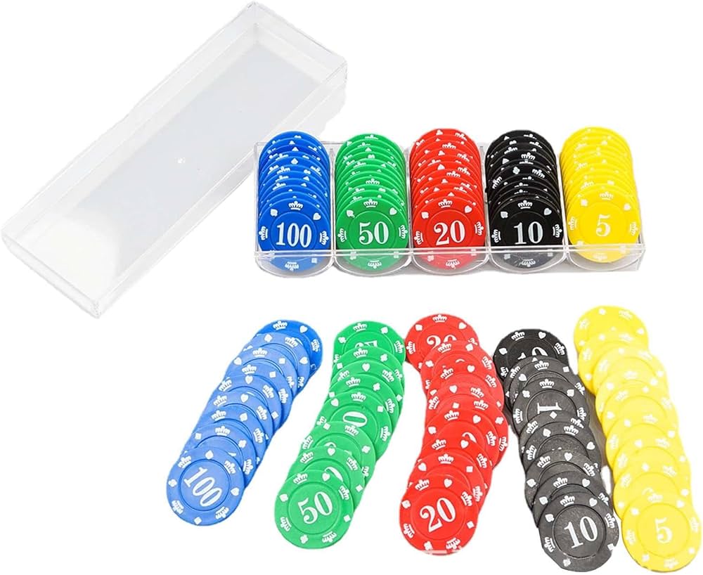 Amazon.co.jp: ゲームチップ | 100 個のプロ仕様のカジノ グレードの