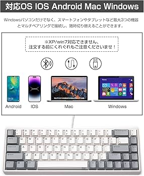 Amazon.co.jp: NiZキーボードAtom68-1M【ミニサイズ】68キー USB Type