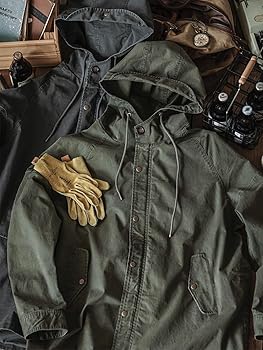 MADEPANTS Men's Fishtail Hooded Parka Jacket M51 Military Mods