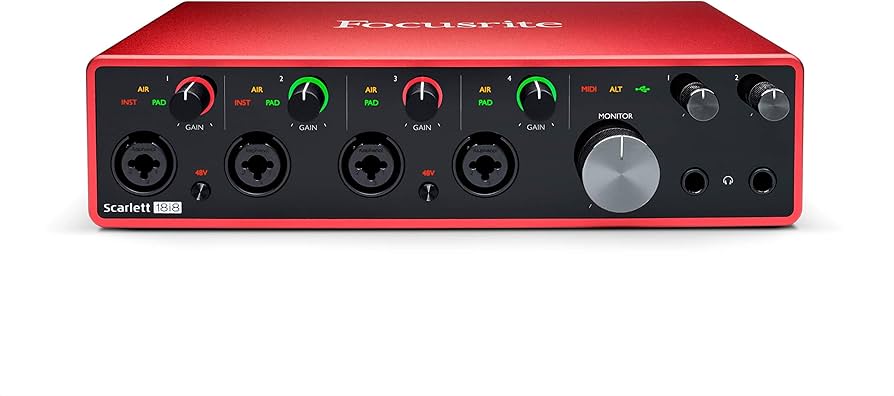 Amazon.co.jp: Focusrite Scarlett 18i8 3rd Gen オーディオ