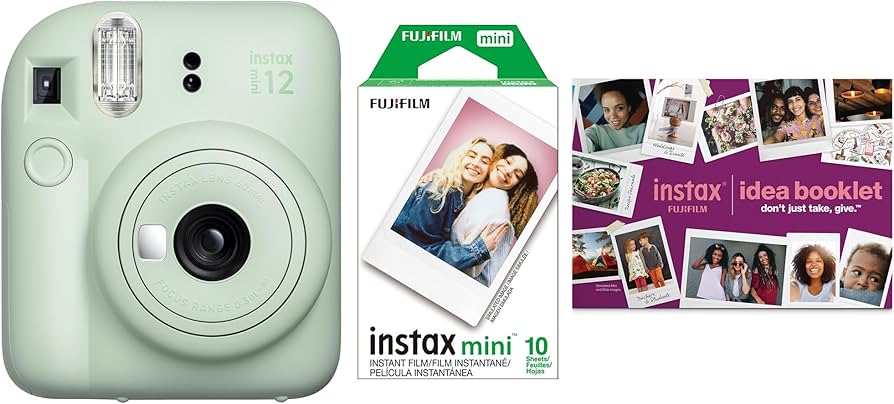 Amazon.com : Fujifilm INSTAX MINI 12 Green Bundle 2025 : Electronics