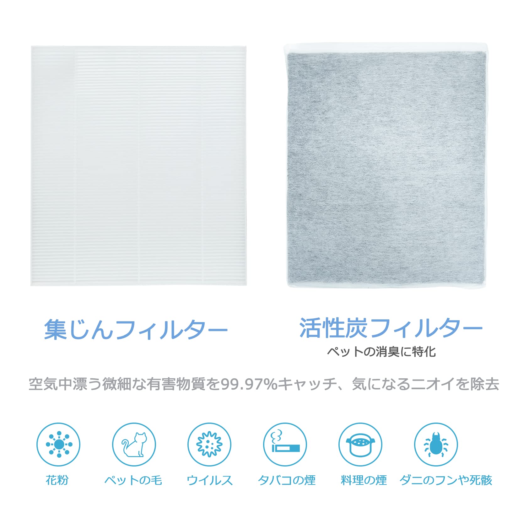 Amazon.co.jp: PMAC-100HF 集じんフィルター IA-300PF 活性炭