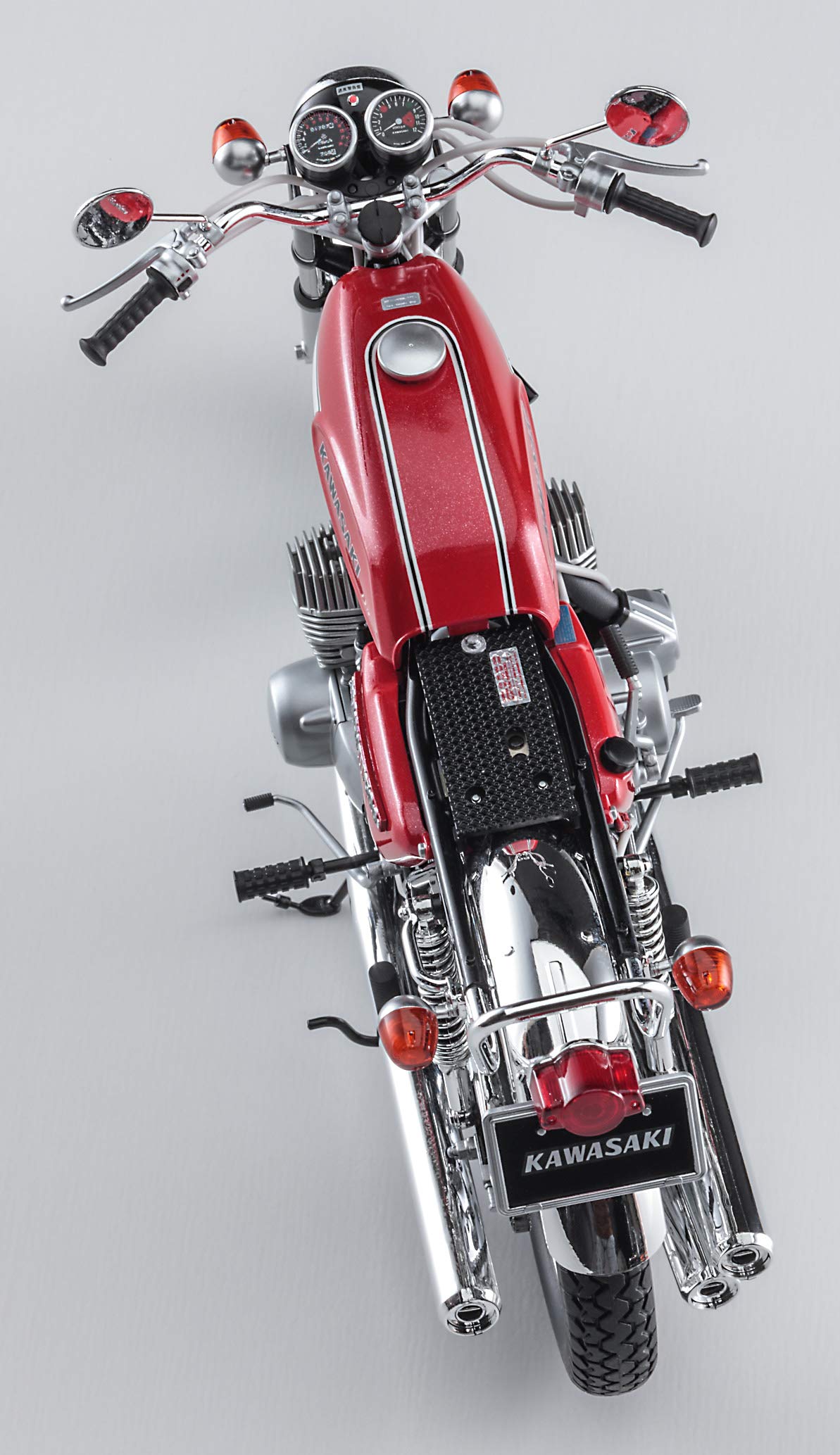 プラモデル KAWASAKI MACH-Ⅲ レッドカラー ハセガワ1/12 カワサキ 500