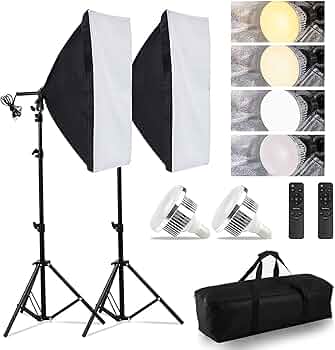 Amazon | ソフトボックス【 2024新登場LED撮影用ライト】写真撮影