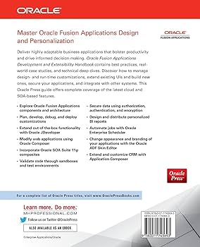 Oracle Fusion Applications Development and Extensibility Handbook