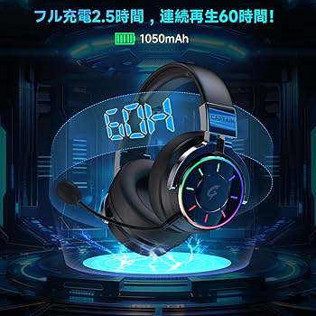 Amazon.co.jp: ゲーミングヘッドセット ワイヤレス PS5 へッドセット