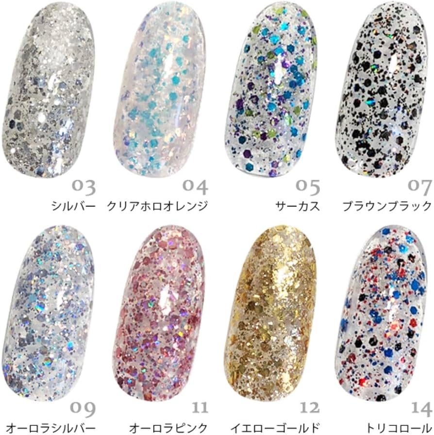 GELGRAPH グリッター ジェルネイルセット カラージェル プロ用 36