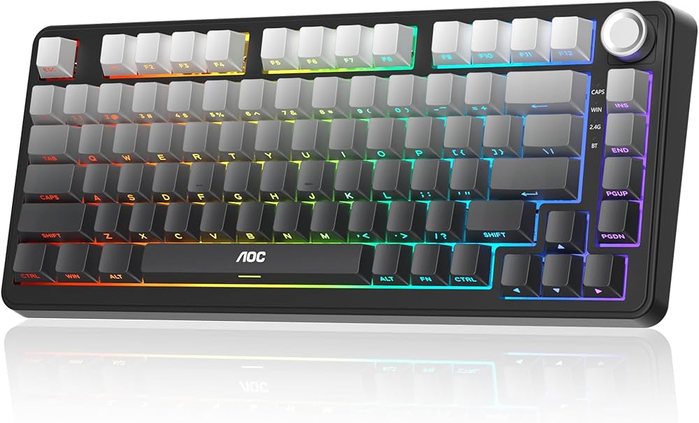 Amazon | 【国内正規品】AOC GK330 ゲーミングキーボード ワイヤレス