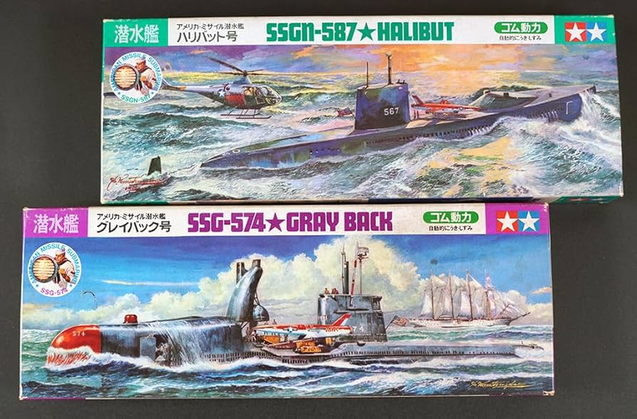 Amazon.co.jp: ビンテージ TAMIYA アメリカミサイル潜水艦 ハリバット