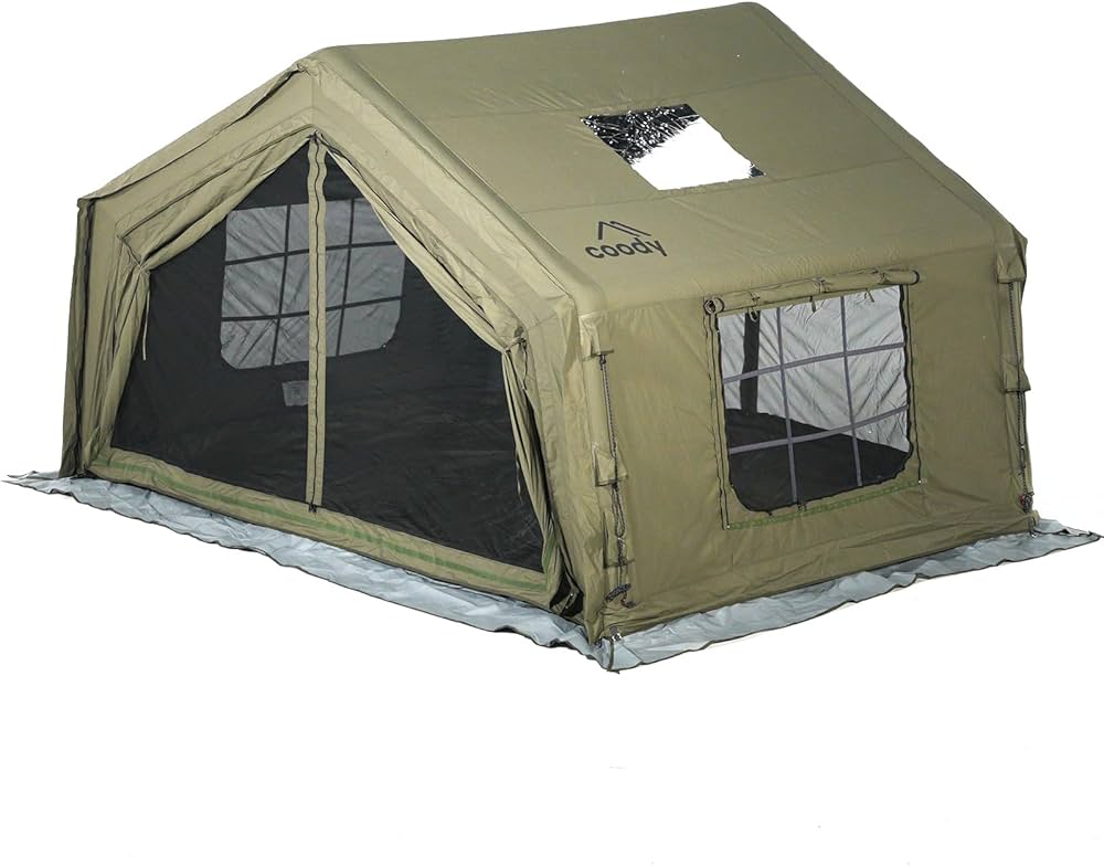 Amazon.co.jp: coody エアテント10.0 (オリーブグリーン) : スポーツ