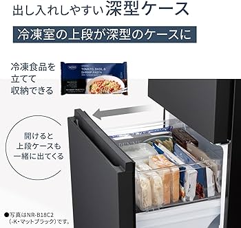 Panasonic NR-B16C2-W 冷蔵庫 2025年製 冷蔵庫 パーソナルタイプ