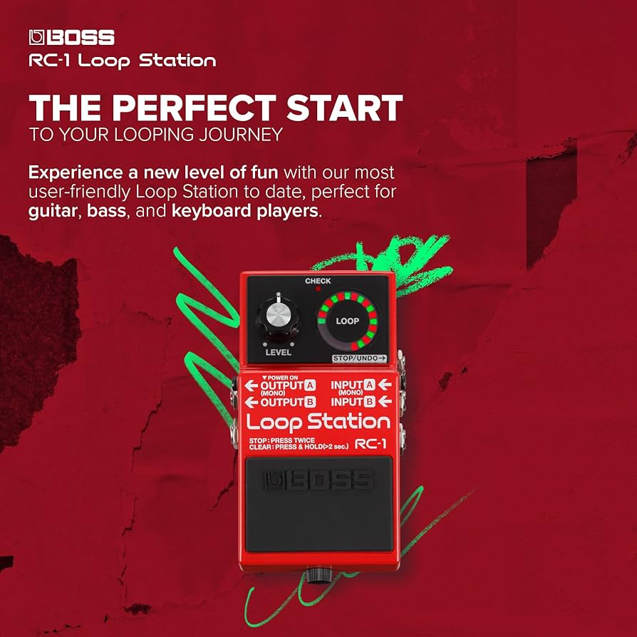 Amazon.com: BOSS RC-1 Loop Station Pedal | Industry Standard