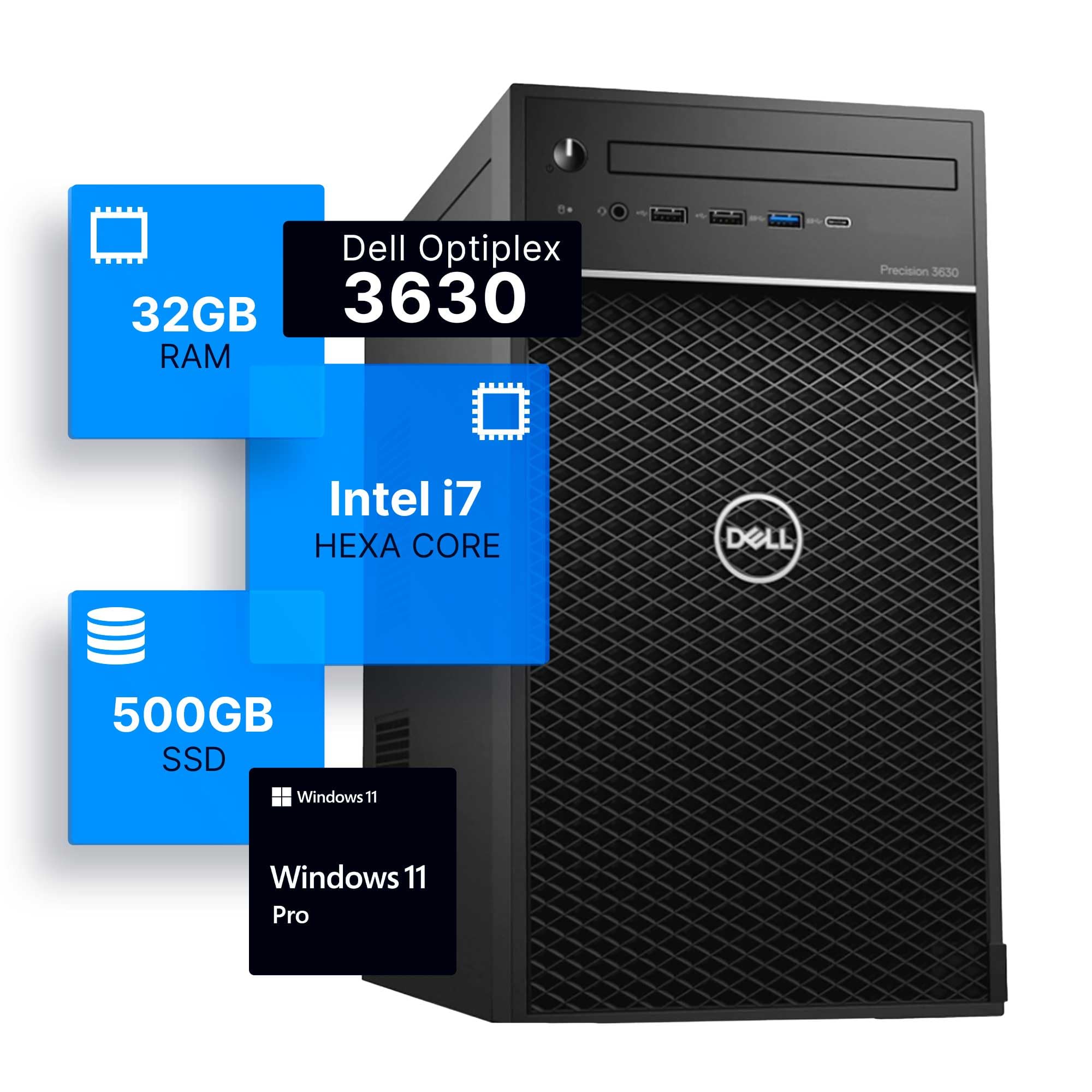 Amazon.com: Dell Precision 3630 Tower Desktop Computer | Intel i7