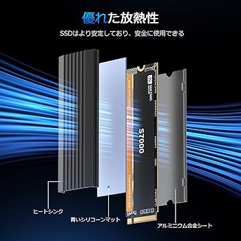 Amazon | SAN ZANG MASTER M.2 SSD 2TB PCIe Gen 4x4、最大読み取り