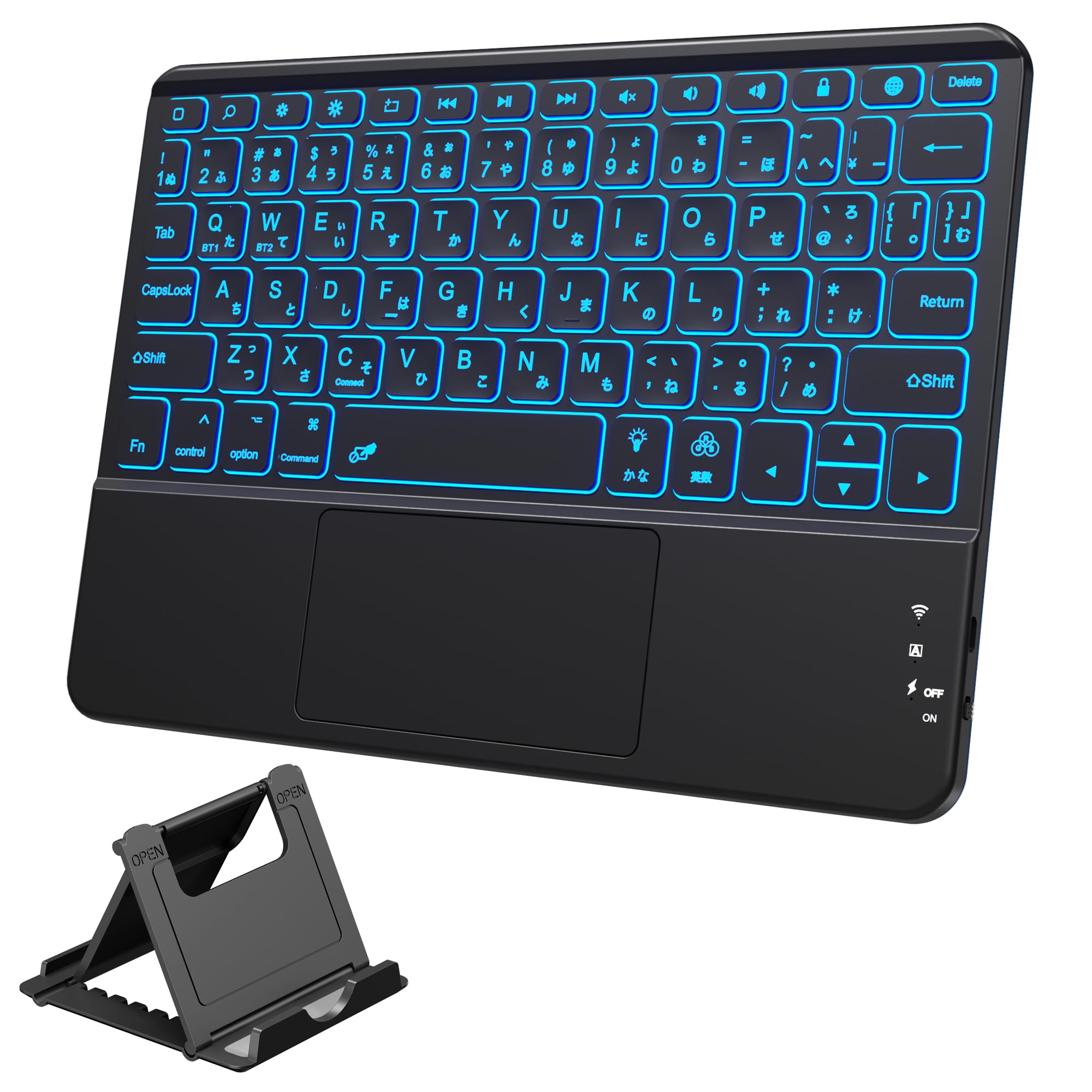 Amazon.co.jp: HETHOT ipad用 キーボード- 7色バックライト Bluetooth