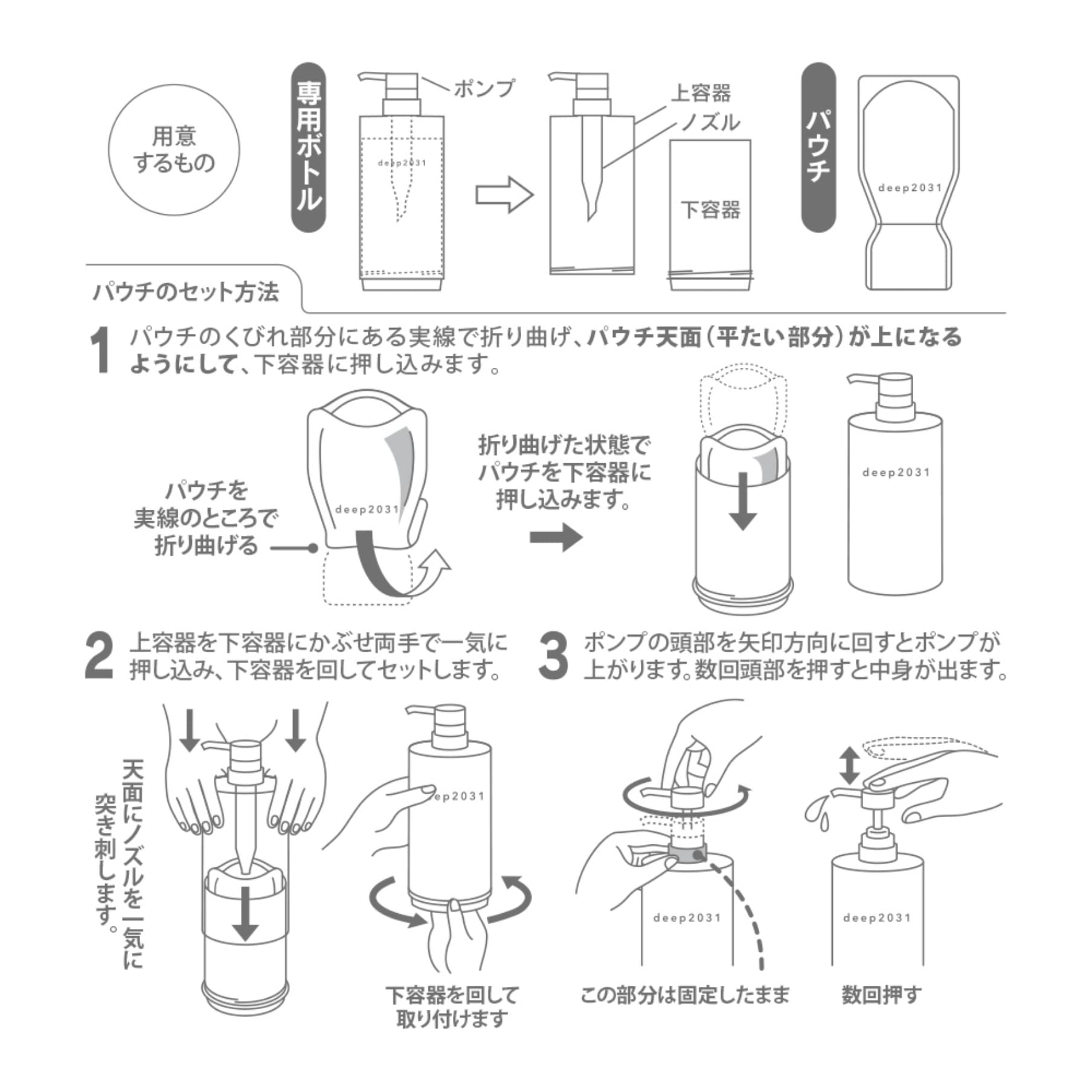 Amazon.co.jp: 【公式】ドクターリセラ deep2031 詰め替えボトル