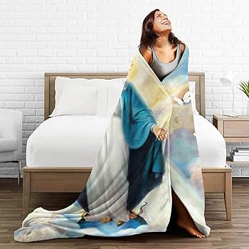 Amazon.com: Virgin Mary Throw Blanket Mother of God Blanket