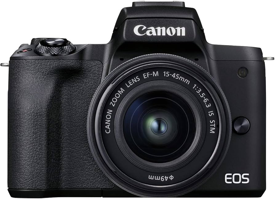 Amazon.com : Canon EOS M50 Mark II + EF-M 15-45mm is STM Kit Black