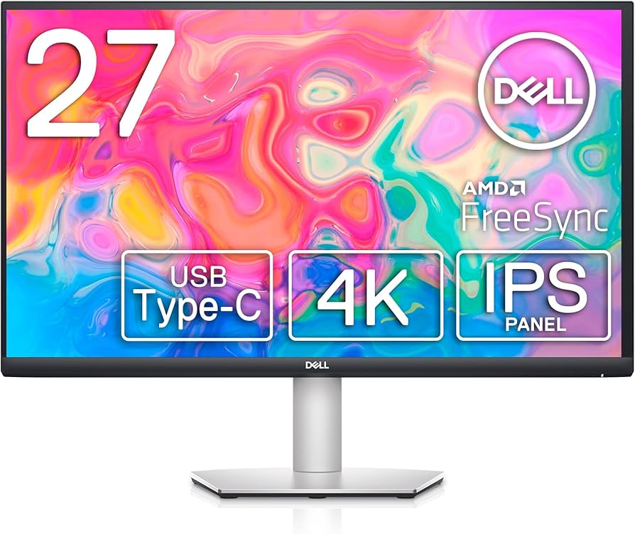 Dell 27 4K UHD USB-C Monitor - S2722QC, UHD (3840 x 2160) Display
