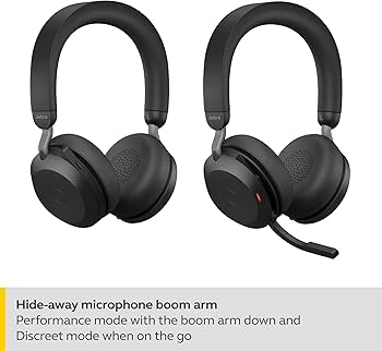 Amazon.com: Jabra Evolve2 75 PC Wireless Headset with 8-Microphone