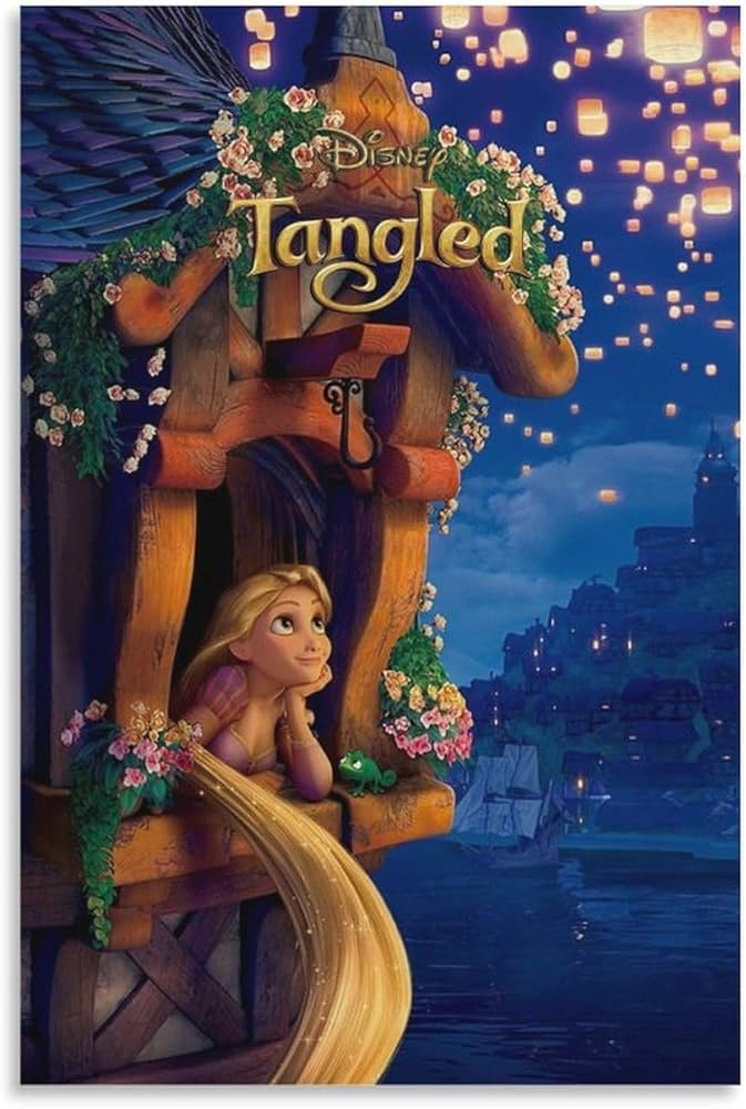Amazon.co.jp: Tangled 映画ポスター 塔の上のラプンツェル ディズニー