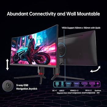 Amazon.com: KTC 34'' Curved Ultrawide Gaming Monitor, 21:9