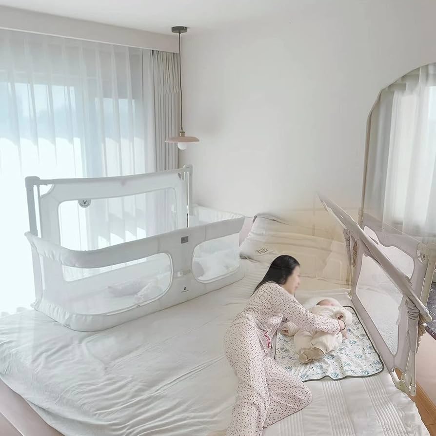 Amazon.co.jp: 簡易ベッド、折りたたみベビーベッド、添い寝 ベッド