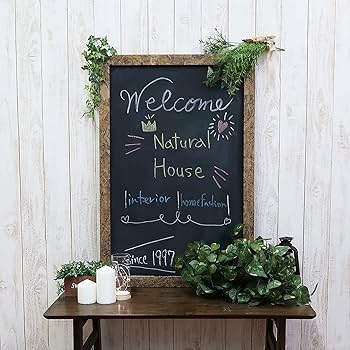 Amazon | ブラックボード 黒板 アンティークボード 幅 60 高さ 90 黒板