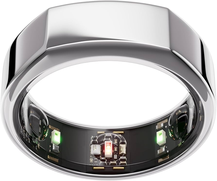 Amazon.com: Oura Ring Gen3 Heritage - Silver - Size 11 - Smart
