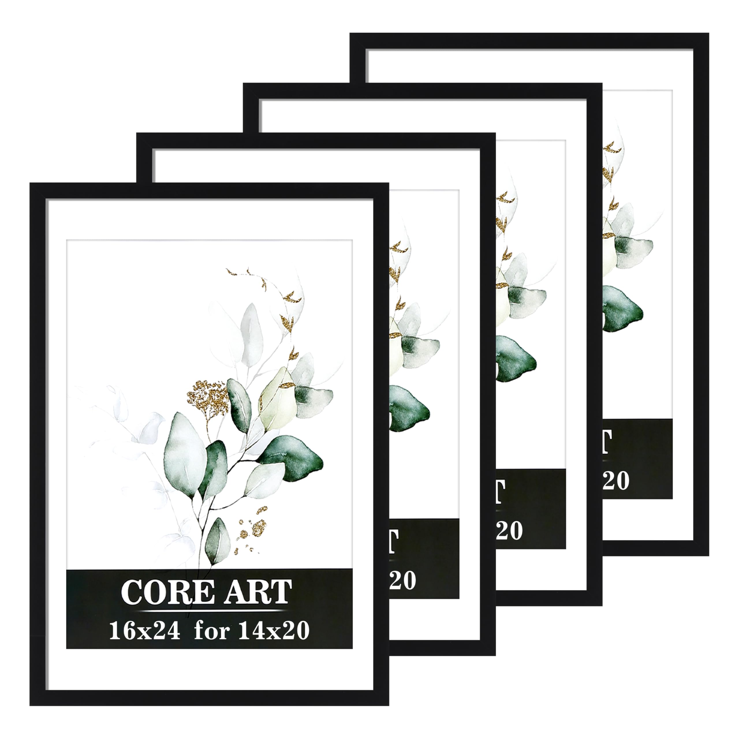 Amazon.com - CORE ART 16x24 Frame, Black Picture Frames 14x20 with