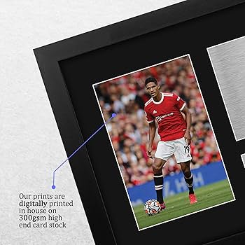Amazon.com: HWC Trading Raphael Varane Framed Gifts Printed Signed